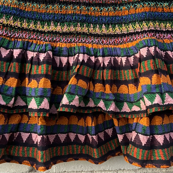 NWT Farm Rio Graphic Toucans Stripe Mini Skirt in Multi - Size XL - Picture 3 of 11